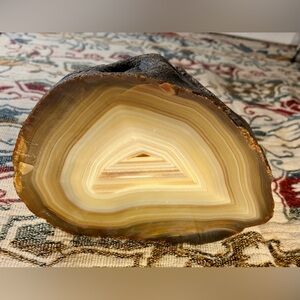 Unusual Agate Geode Stone Specimen 4.2 lbs